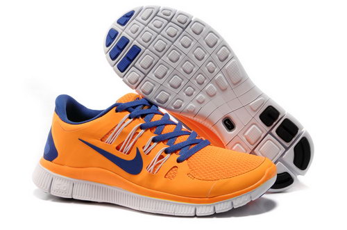 Nike Free Run +3 5.0 Womens Orange Blue Outlet